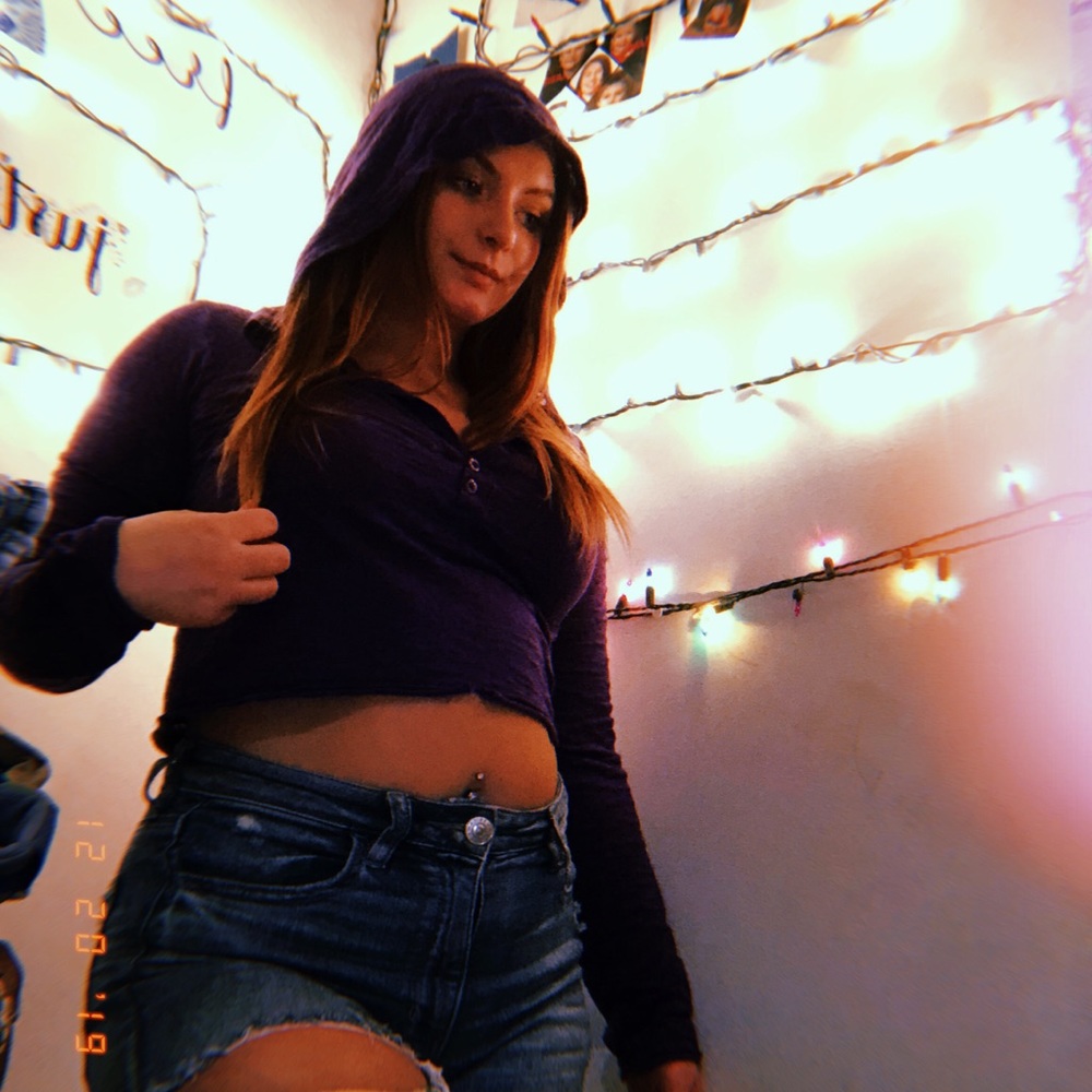 Purple Crop top